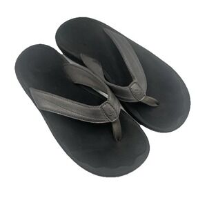 Olukai Women's Sandals Size 7 Thong Flip Flops Platinum Silver